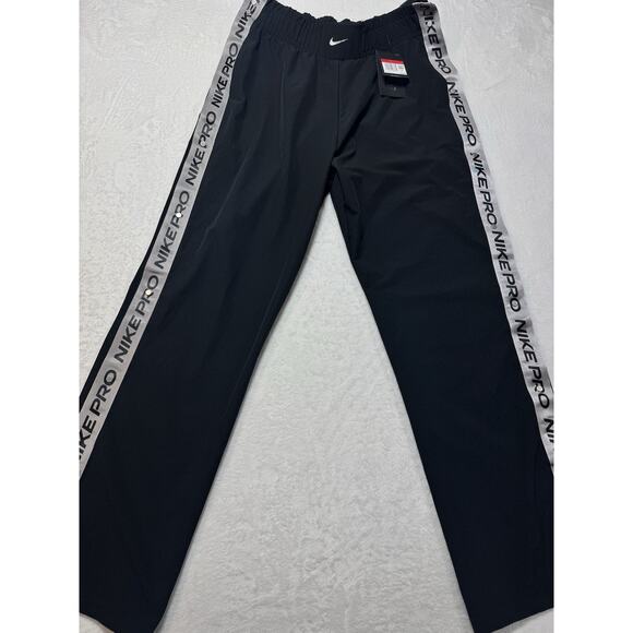 Nike NWT Women's Pro Tear Away Pant In Black Size Large - Picture 1 of 7